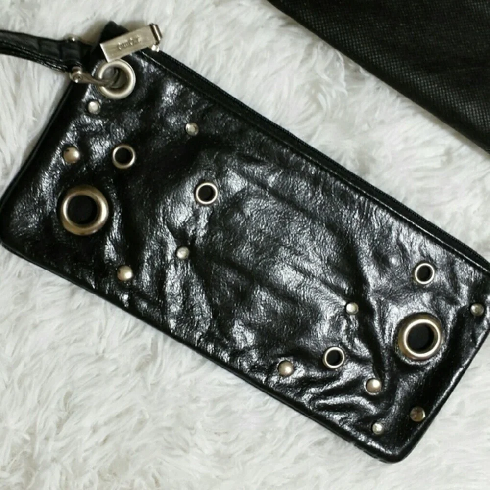 Hobo International Leather Wristlet Clutch Bag